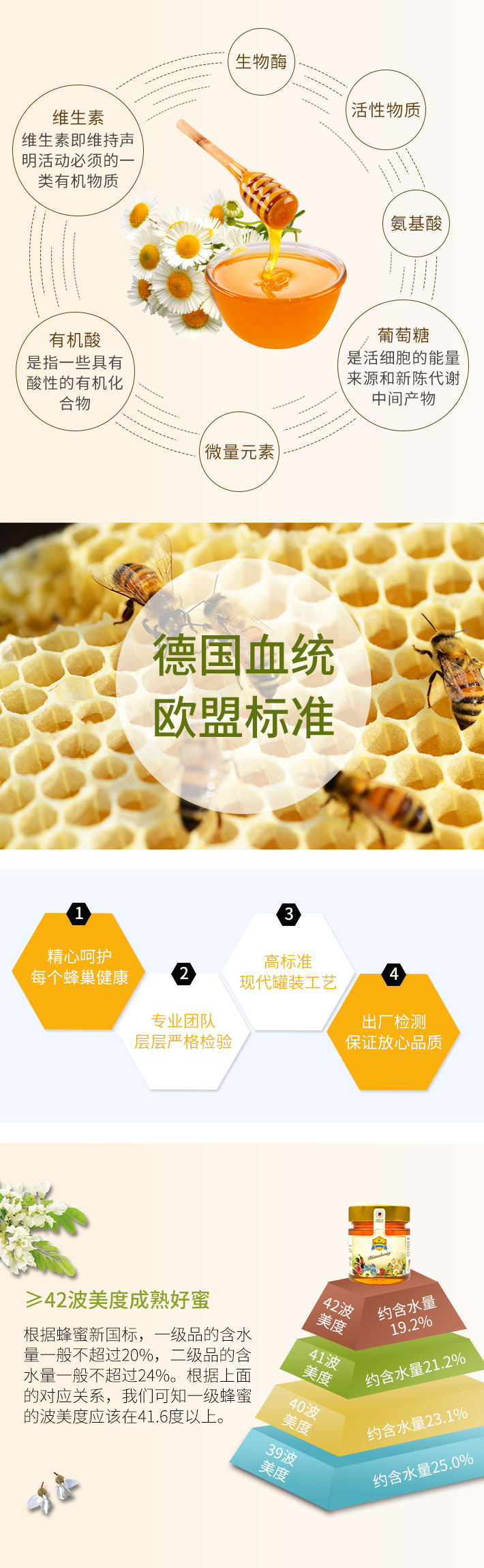 德国 Bienenhaus 德蜜思 森林童话蜂蜜礼盒(森林蜜315g+百花蜜315g+森林蜜250g)